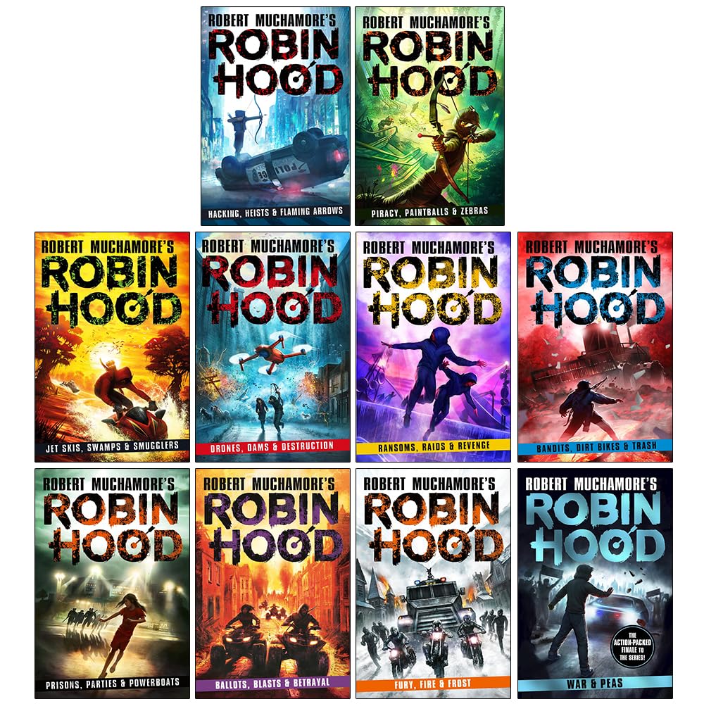 Robin Hood Book 1: Hacking, Heists & Flaming Arrows by Robert Muchamore - Paperback - YA Ages 12+