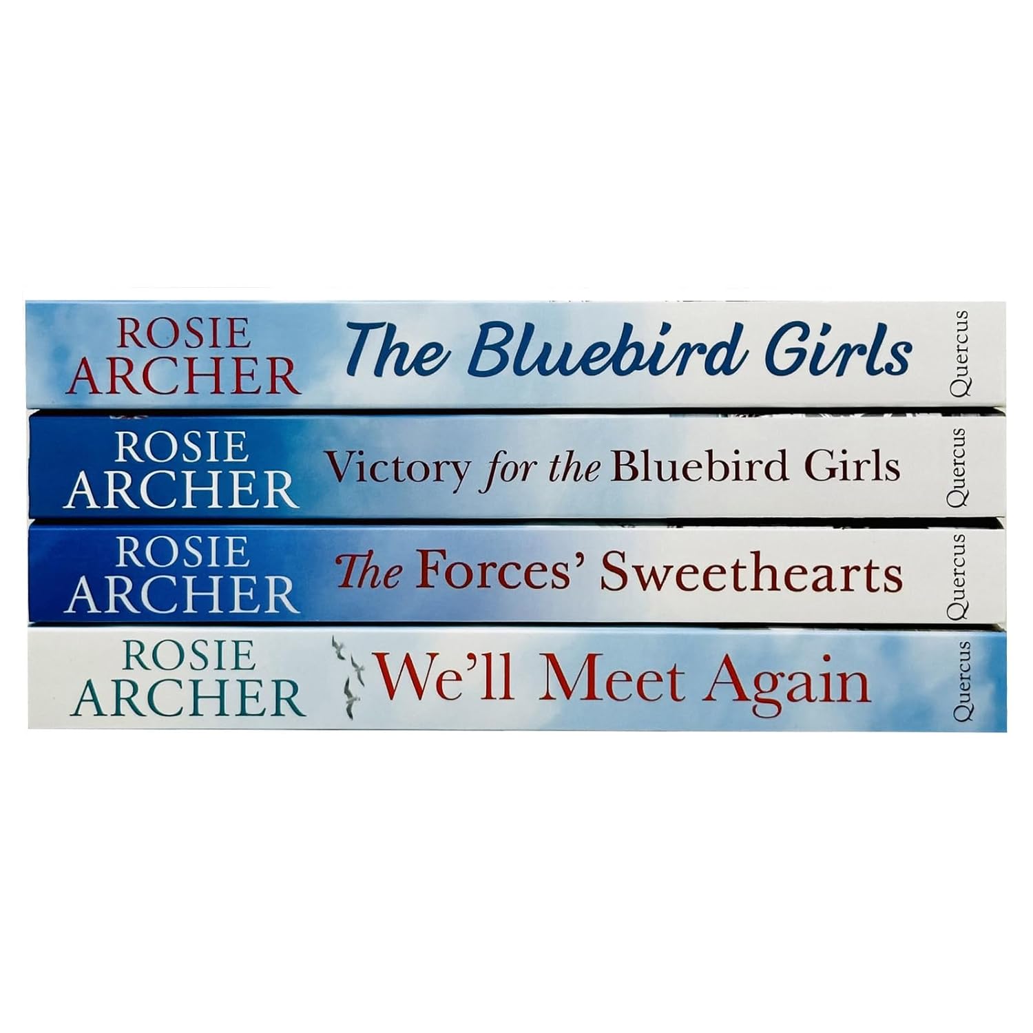 Rosie Archer Bluebird Girls Paperback 4 Book Set - Back Cover Blurb WWII Saga