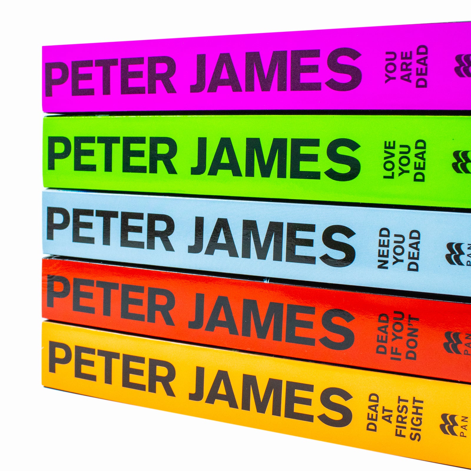 Roy Grace Series Books 11-15 by Peter James - 5 book paperback collection set, stacked books view