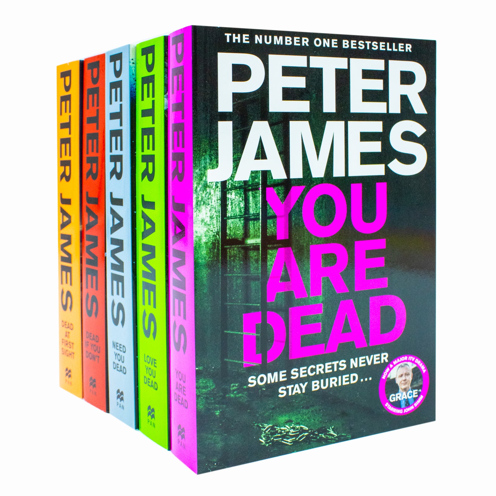 Roy Grace Series Books 11-15 by Peter James - 5 book paperback collection set, front cover view