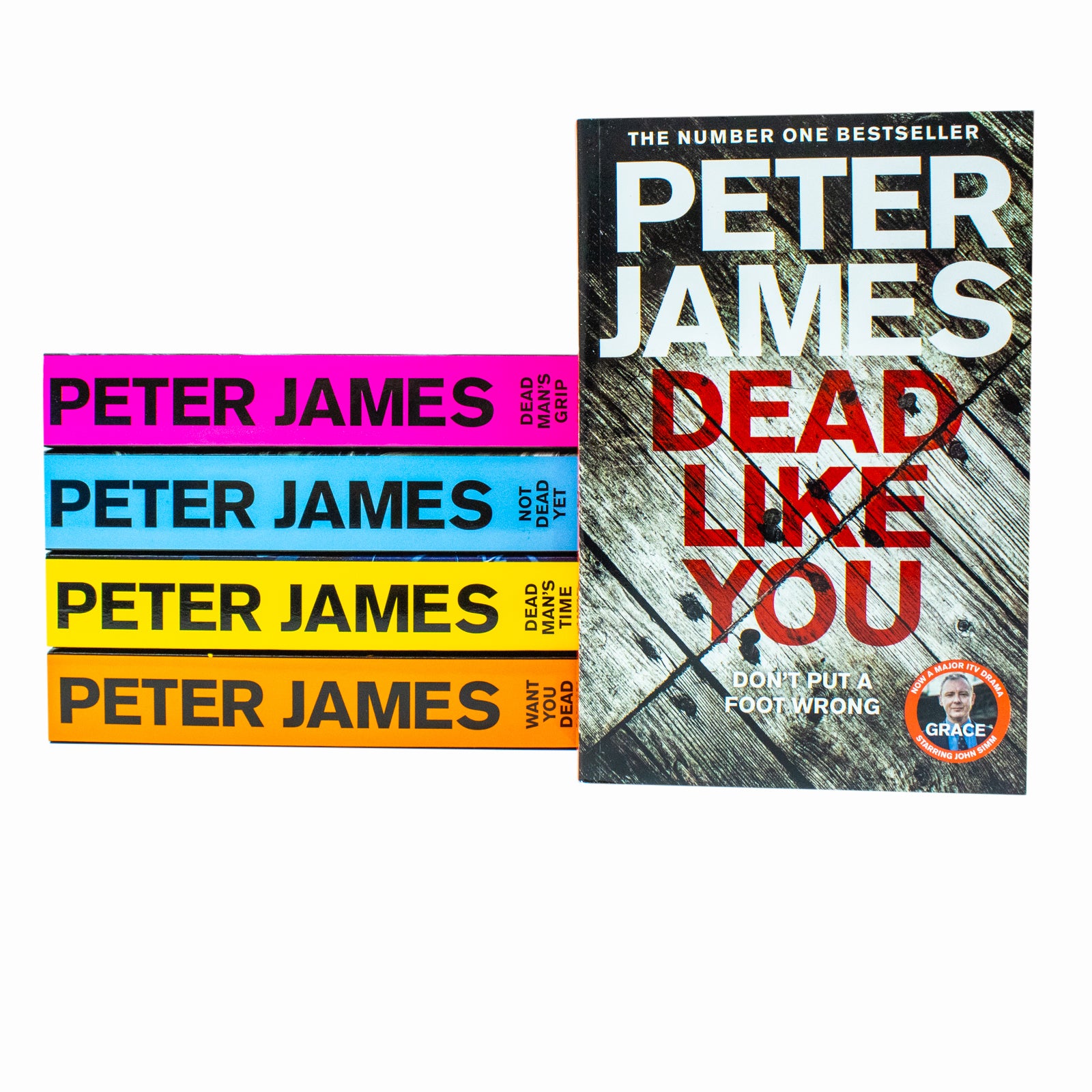 Roy Grace Series 6-10 Collection 5 Books Set by Peter James - Dead Man's Grip paperback crime thriller