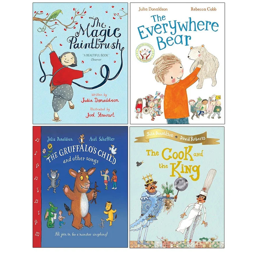 Julia Donaldson Collection by Julia Donaldson 4 Books Set - Ages 3–7 - Paperback - Lets Buy Books