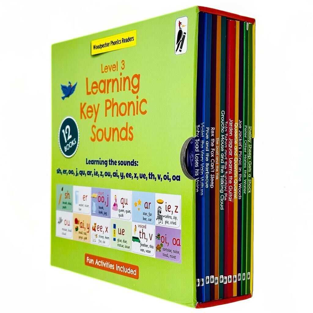 My Third Phonic Sounds 12 Books Collection Box Set with Included Fun Activities - Lets Buy Books
