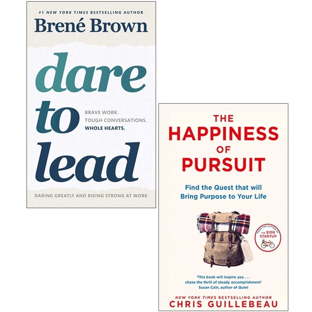 The Happiness of Pursuit, Dare to Lead  2 Books Collection Set - Lets Buy Books