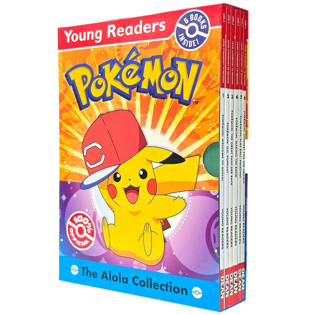 Young Readers Pokémon Level 2 Passport to Reading Alola 6 Books Collection Box Set (Making The Band, Play Bail, Pikachu!) - Lets Buy Books
