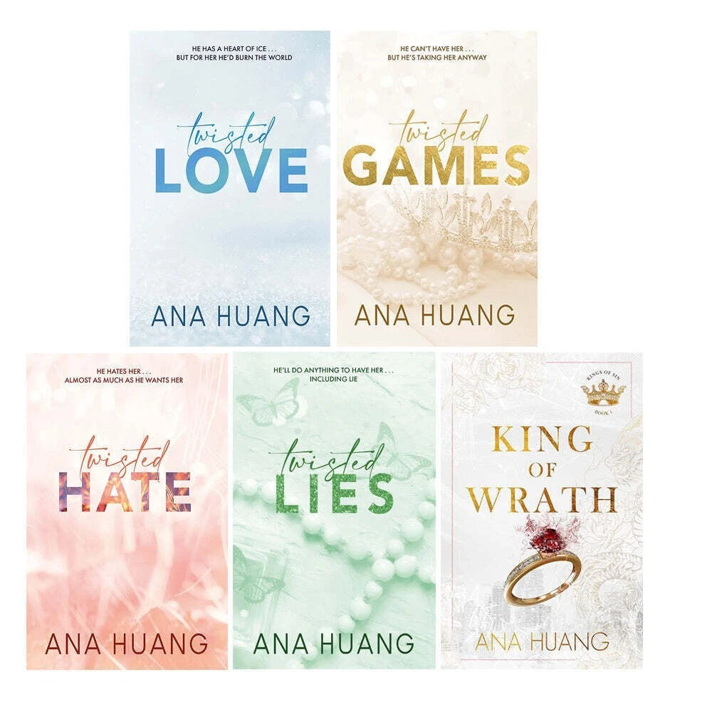 Ana Huang Twisted and Kings of Sin Series 5 Books Collection Set (Twisted Love, Twisted Games) - Lets Buy Books