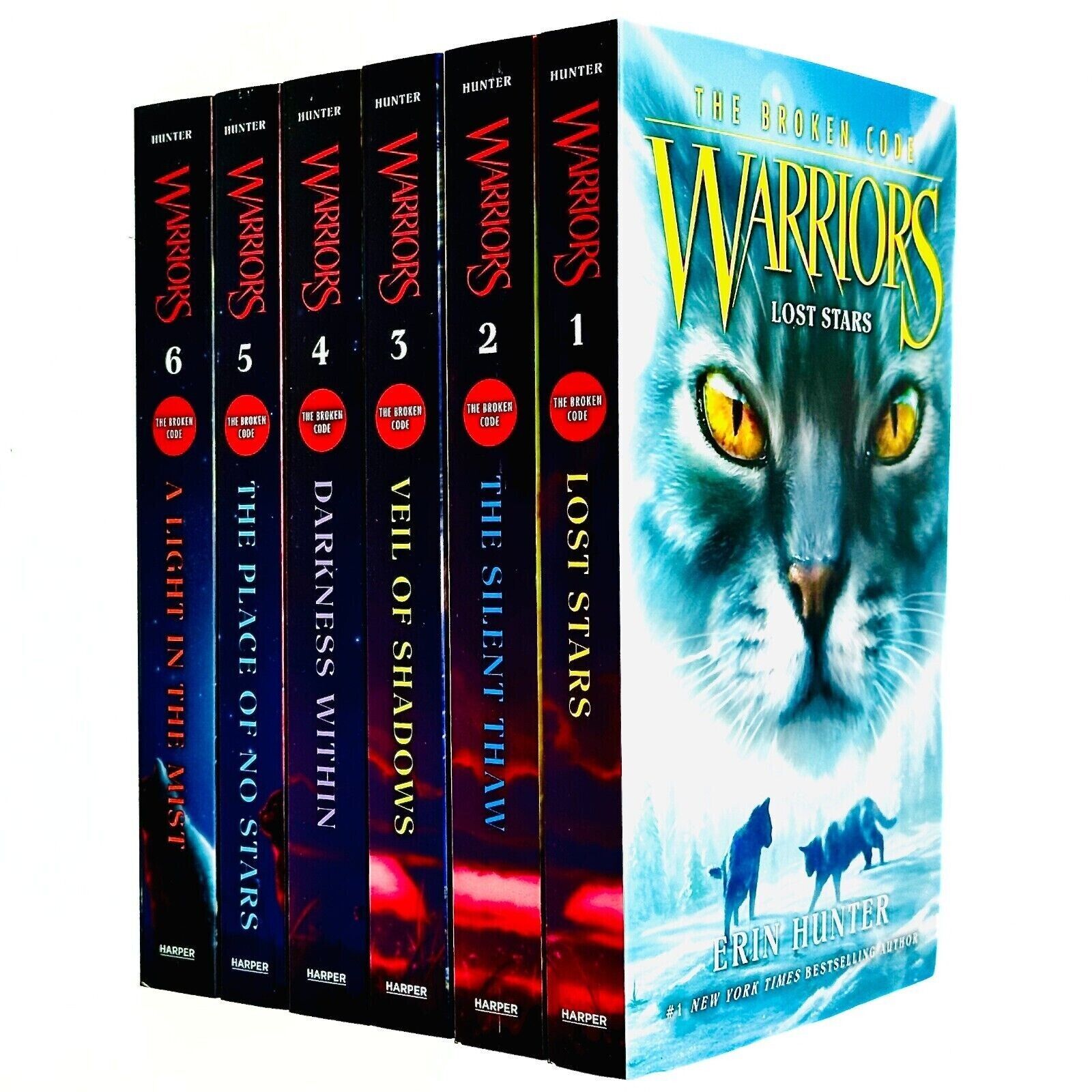Warriors Cat The Broken Code Series 1-6 Books 6 Collection Set By Erin Hunter - Lets Buy Books
