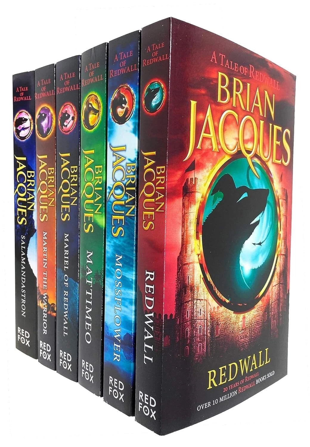 Redwall Series Books 1 - 6 Collection Set by Brian Jacques (Mariel of Redwall, Salamandastron, Martin the Warrior & More) - Lets Buy Books