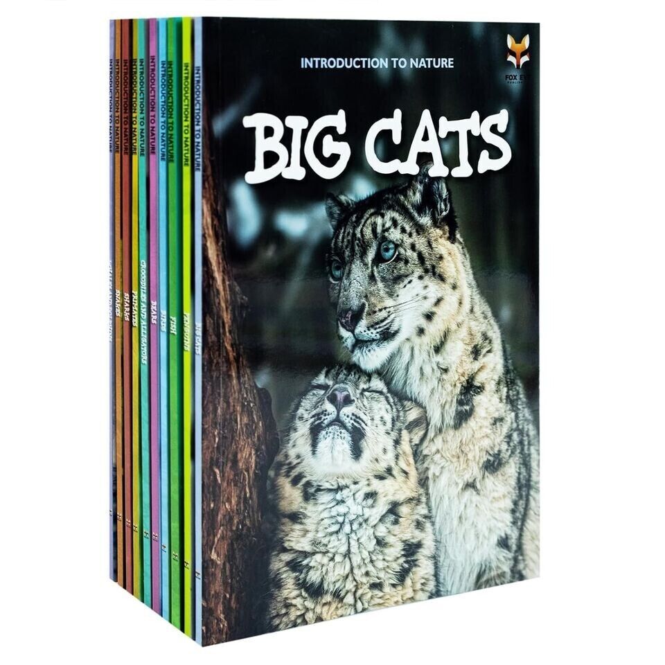 Children Introduction to Nature for Beginners 10 Books Collection Set (Bears, Big Cats, Birds) - Lets Buy Books