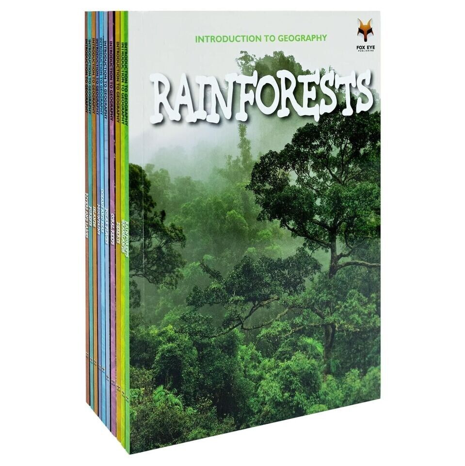 Childrens Introduction to Geography for Beginners 10 Book Collection Set (Coral Reefs, Deserts) - Lets Buy Books