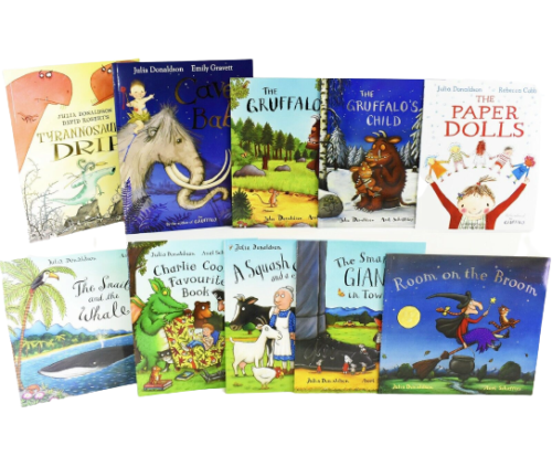 Julia Donaldson Picture Book Collection 10 Books Set The Gruffalo The Gruffalo's Child - Lets Buy Books