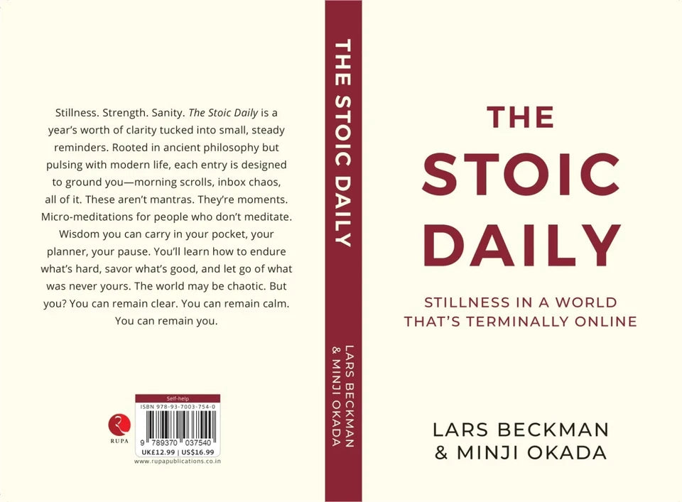 The Stoic Daily: Stillness In A World That's Terminally Online by Beckman & Okada - Non Fiction - Paperback - Lets Buy Books