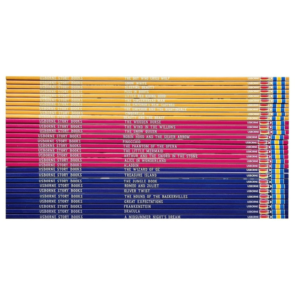 Usborne Storybook Reading Library 30 Books Collection Set (Level 1,2,3) Cinderella, Puss In Boots - Lets Buy Books