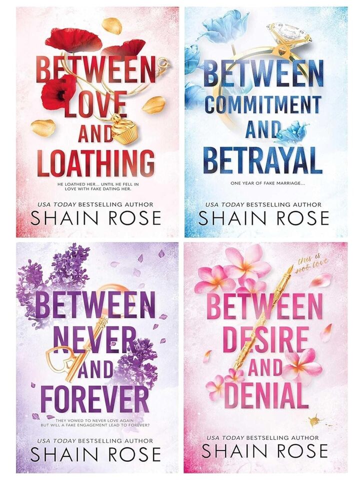 Hardy Billionaires Series By Shain Rose 4 Books Collection Set Between Commitment And Betrayal, Between Love And Loathing - Lets Buy Books