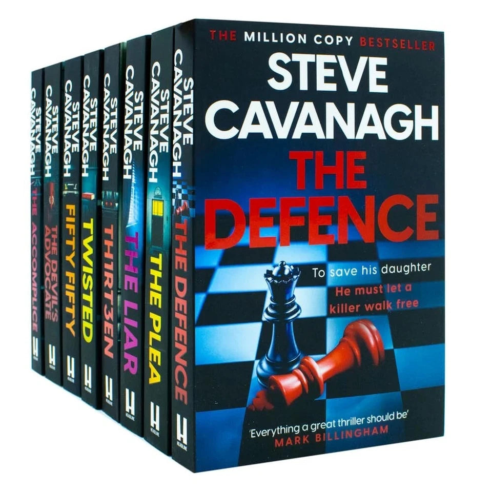 Eddie Flynn Series 8 Books Collection Set by Steve Cavanagh Defence, Fifty Fifty - Lets Buy Books