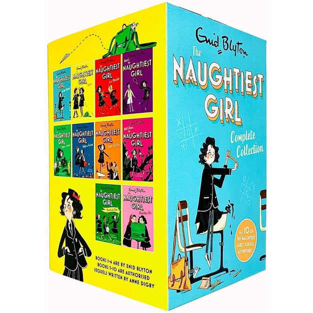 The Enid Blyton Naughtiest Girl School Adventures Books 1-10 Collection Box Set by Enid Blyton