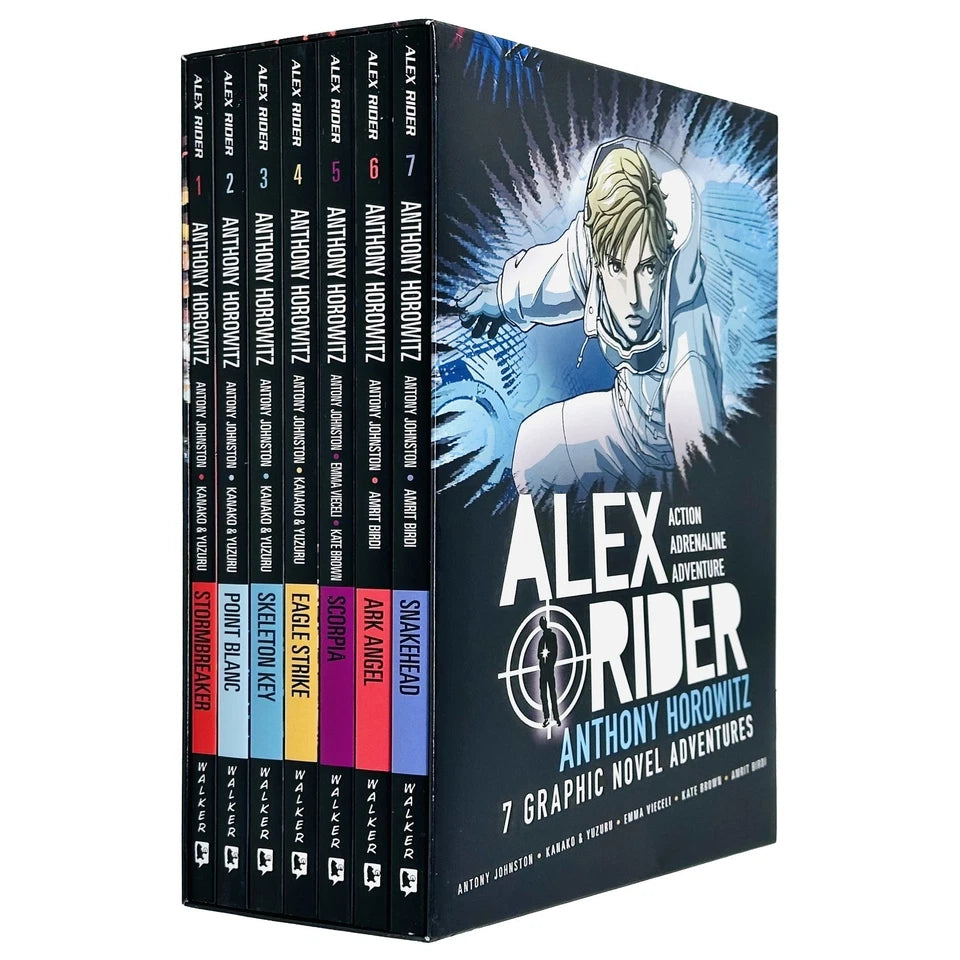 Alex Rider Graphic Novel Adventures 7 Books Collection Box Set by Anthony Horowitz Snakehead, Ark Angel - Lets Buy Books