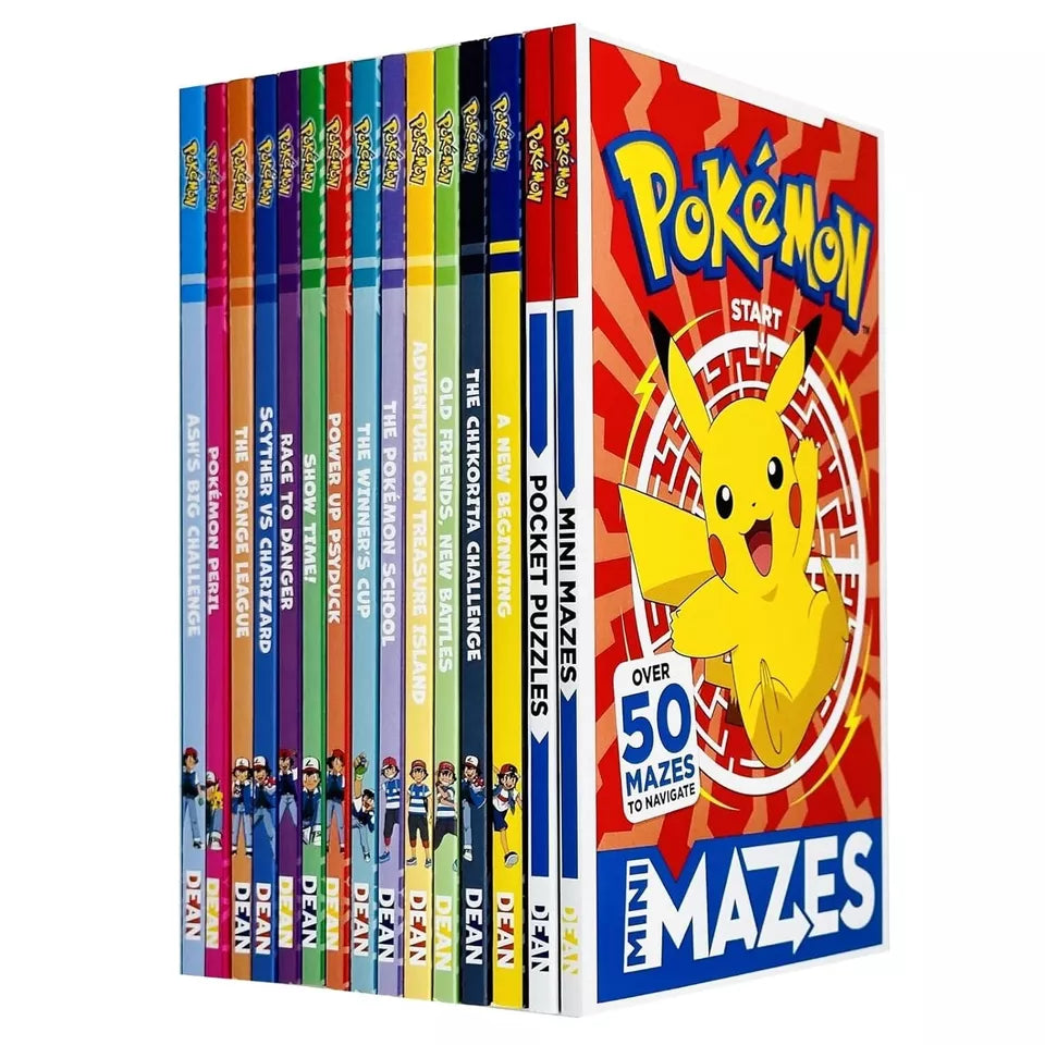 Pokemon Super Collection 15 Books Set Ash's Big Challenge, Pokémon Peril, Scyther vs Charizard, Race to Danger - Lets Buy Books