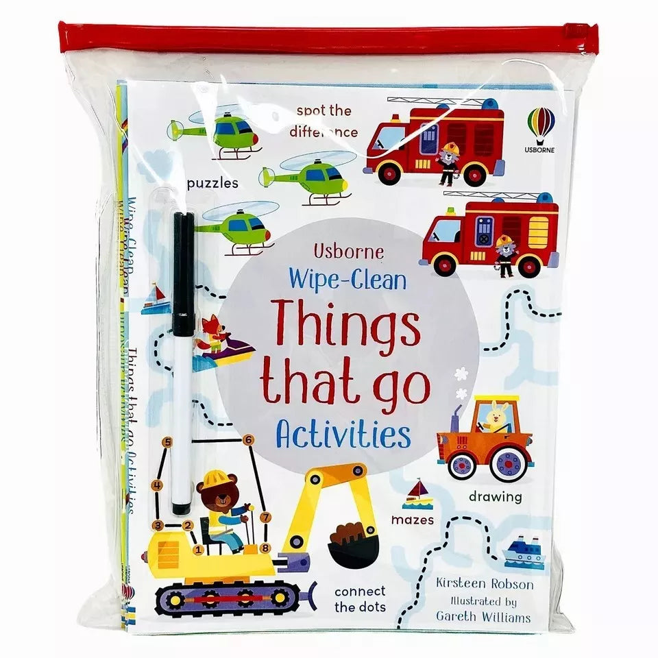 Usborne Wipe Clean Activities 6 Books Collection Set By Kirsteen Robson Dinosaur Activities - Lets Buy Books