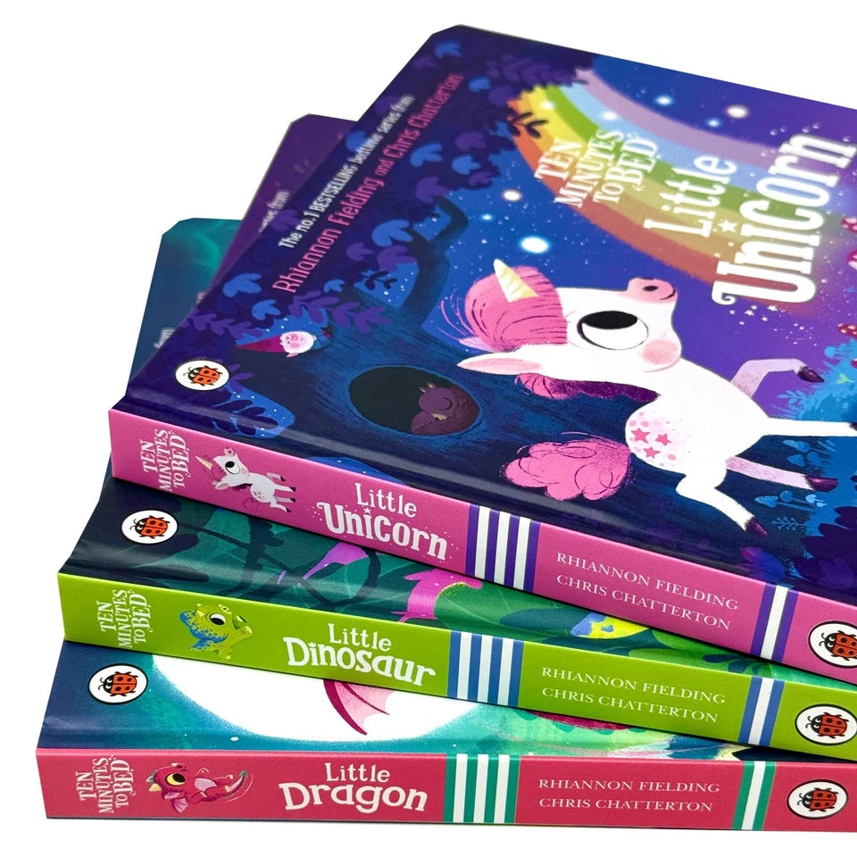 Ten Minutes to Bed Series by Rhiannon Fielding 3 Books Set-Ages 0–5-Board Book - Lets Buy Books