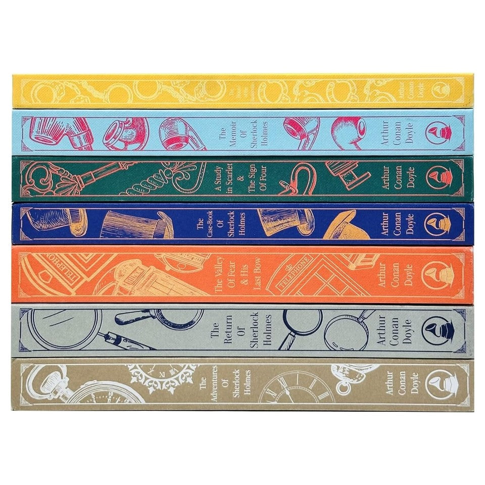 Sherlock Holmes Complete 7 Books Hardback Collection Set  Adventures, Return, Hound - Lets Buy Books