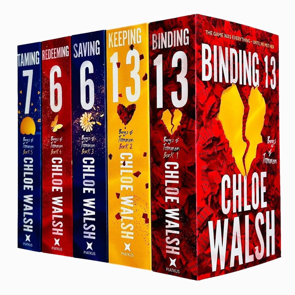 Boys of Tommen Series 5 Books Collection Set by Chloe Walsh Binding 13, Taming 7 - Lets Buy Books