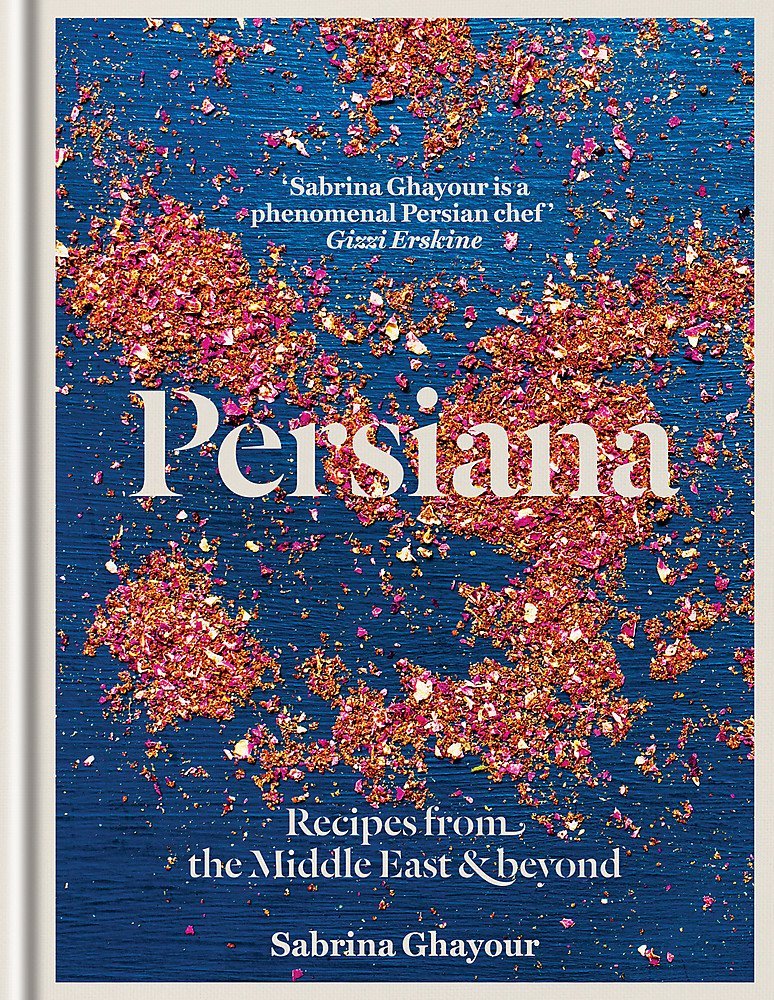 Sabrina Ghayour cookbook set back cover - Bazaar, Sirocco, Feasts, Persiana paperback editions