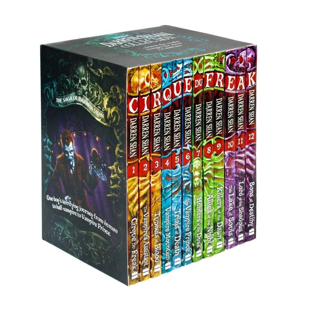 The Saga of Darren Shan 12 book paperback collection set by Darren Shan, Cirque Du Freak boxed set for ages 9-11