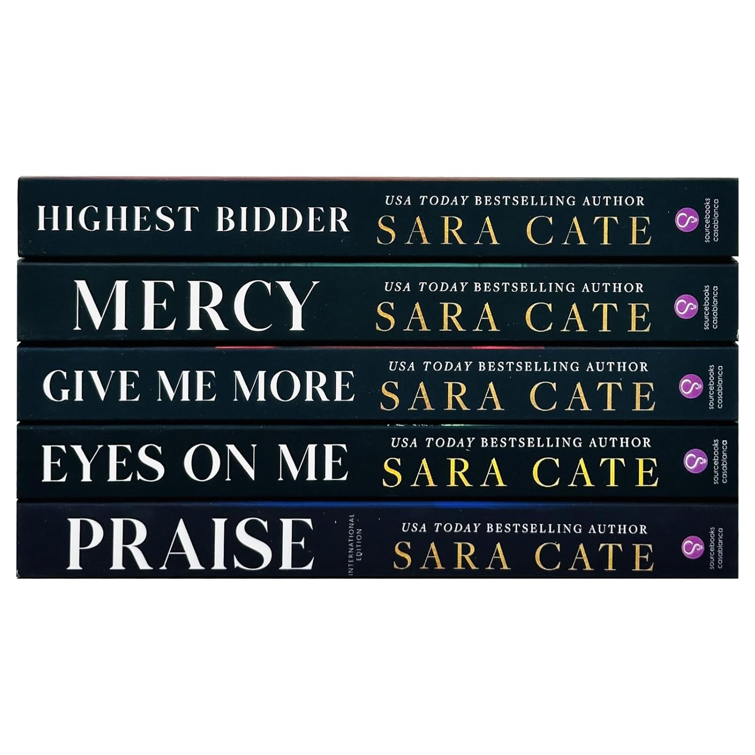 Salacious Players Club Series by Sara Cate - 5 Book Paperback Collection Cover Set