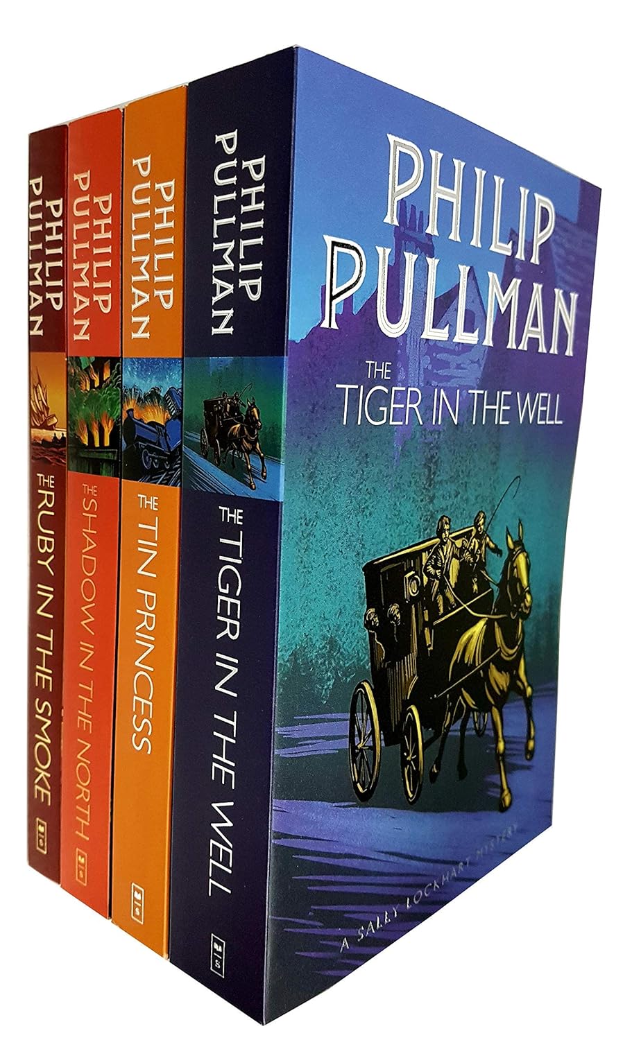 Sally Lockhart Mysteries Collection by Philip Pullman - 4 book paperback set including The Ruby in the Smoke and The Shadow in the North - Young Adult