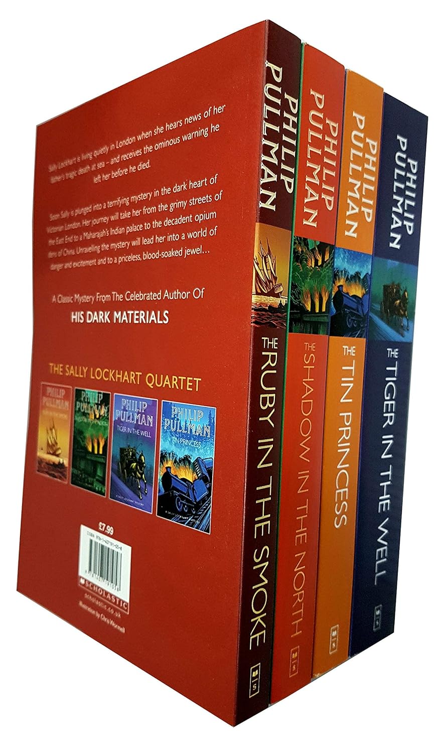 Sally Lockhart Mysteries Collection by Philip Pullman - 4 book paperback set including The Ruby in the Smoke and The Shadow in the North - Young Adult
