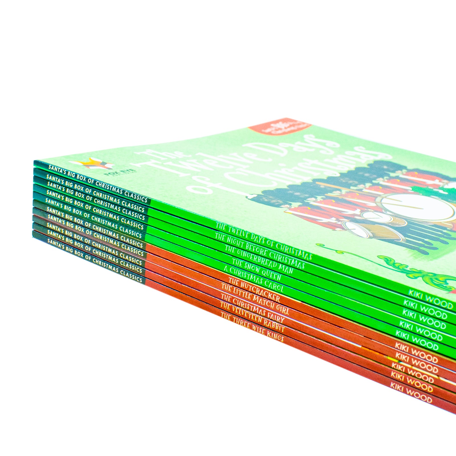 Santa's Big Box of Christmas Classics 10 Book Collection - back cover and box packaging detail