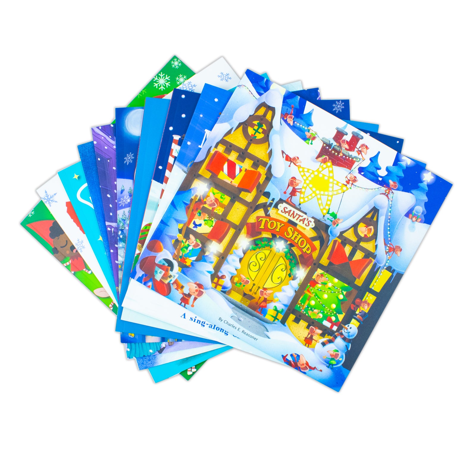 Santa's Big Pack of Christmas Stories 10 Book Collection Set - The Elf Next Door and Dino Claus paperback books