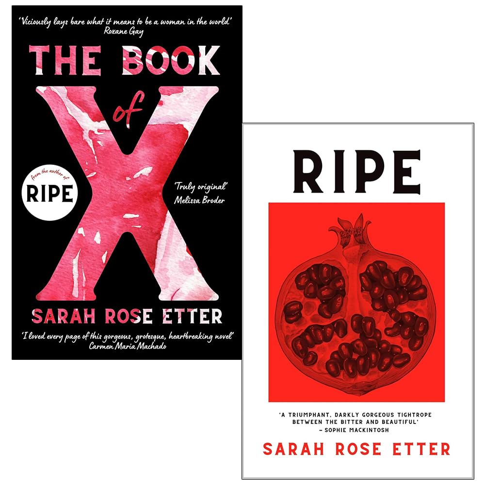 The Book of X and Ripe by Sarah Rose Etter - 2 Book Paperback Literary Fiction Set - cover