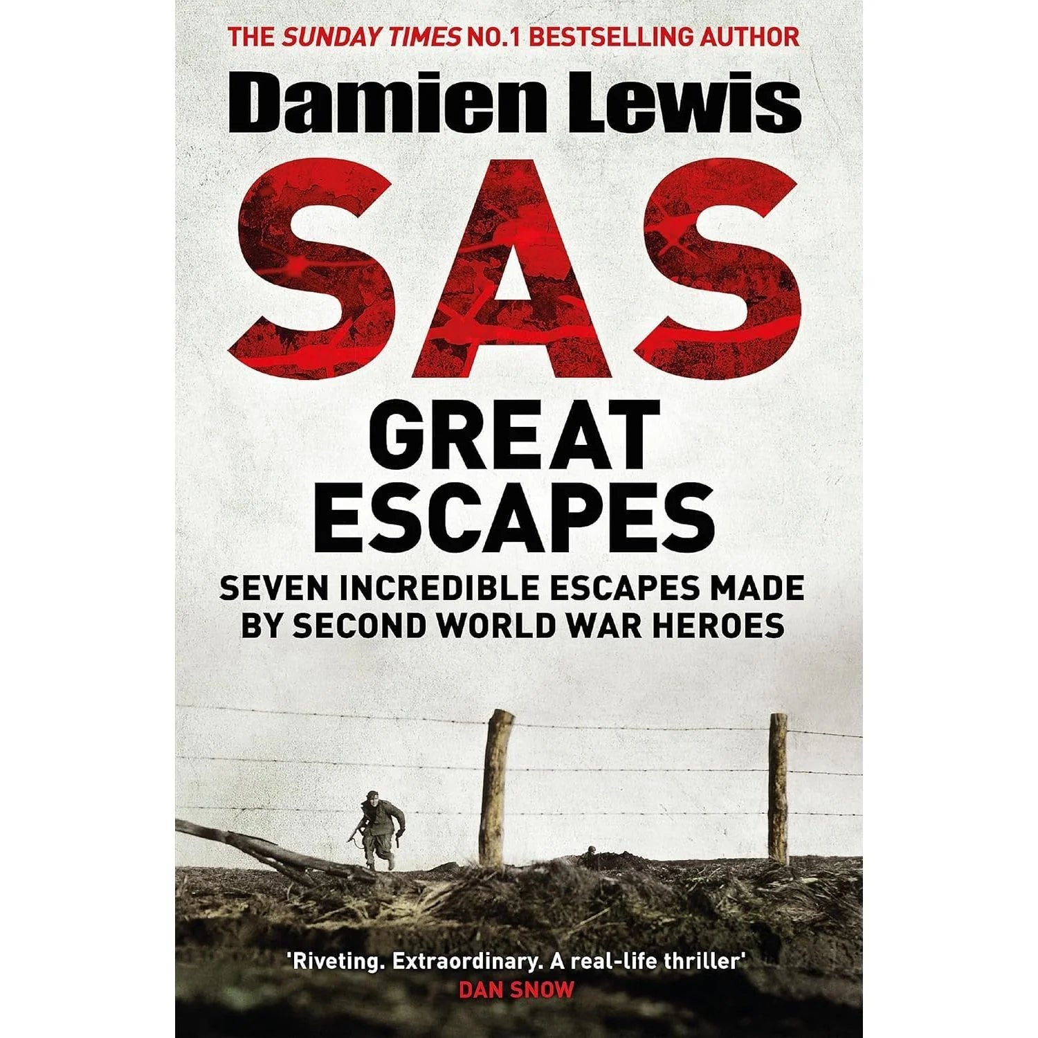 SAS Great Escapes Damien Lewis 3 books collection set spines - paperback non-fiction gift