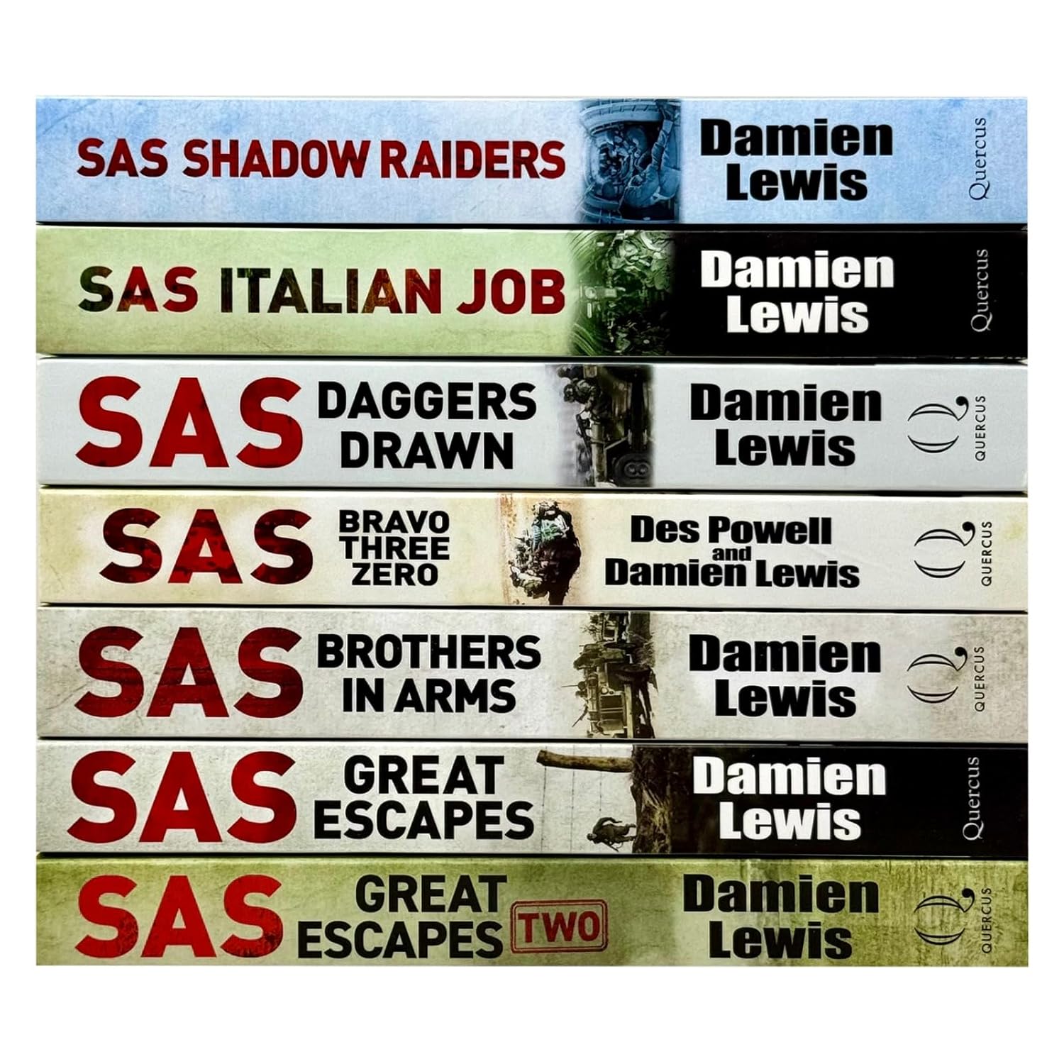 SAS Great Escapes and SAS Great Escapes Two paperback books by Damien Lewis