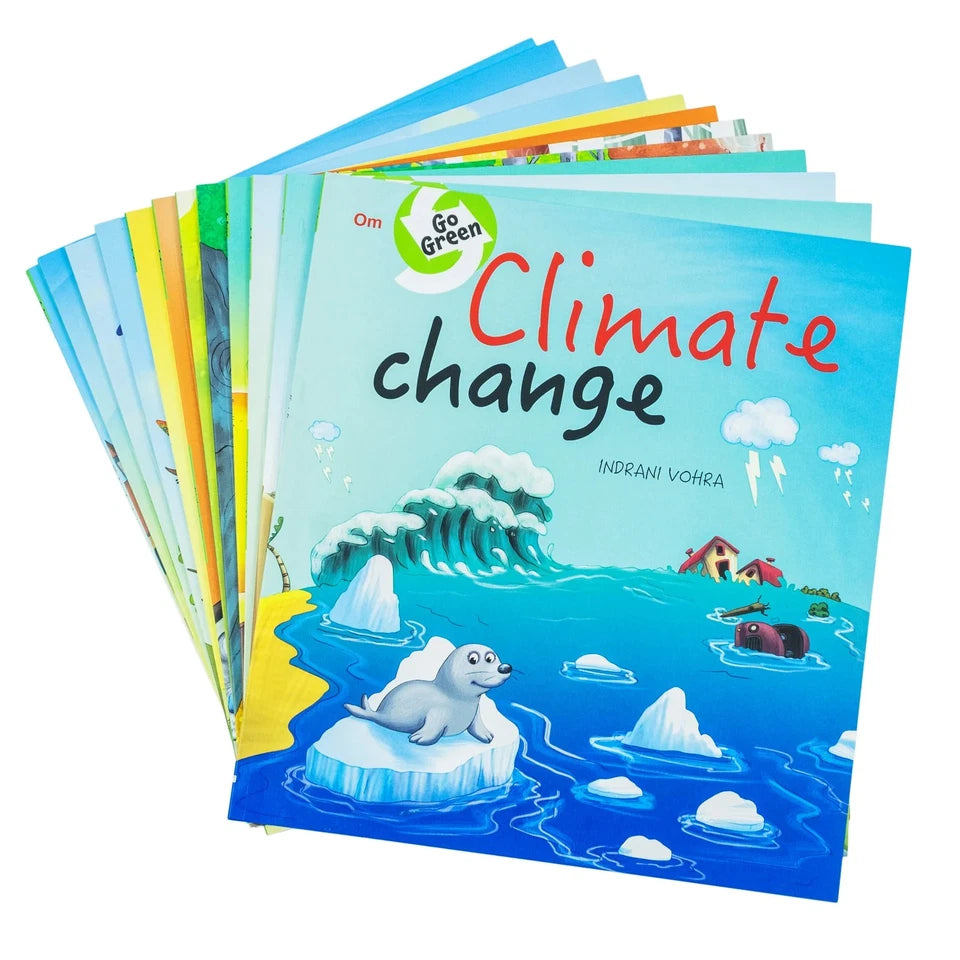 Inside view of the Save Your Environment 12 Books Collection Set showing individual paperback titles