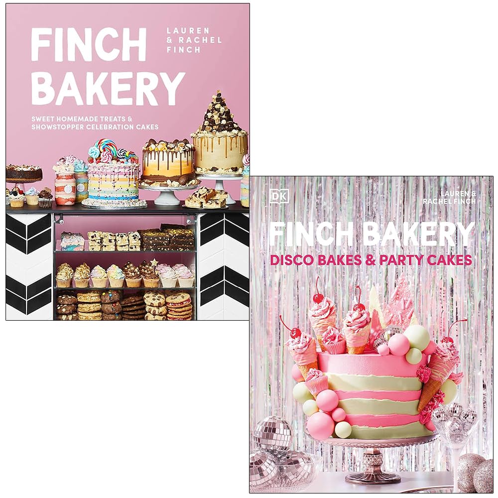 The Finch Bakery & Finch Bakery Disco Bakes and Party Cakes By Lauren Finch, Rachel Finch 2 Books Collection Set - Lets Buy Books