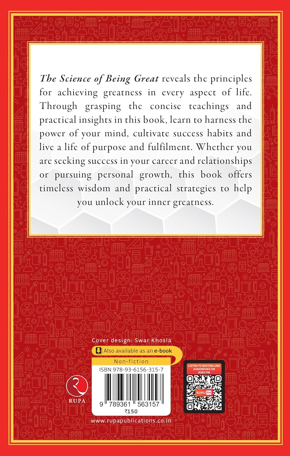 The Science of Being Great by Wallace D. Wattles - paperback back cover with book description