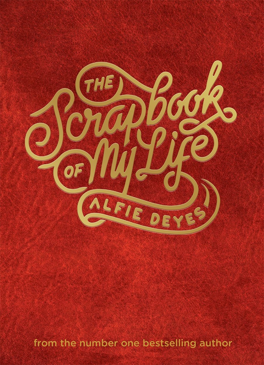 The Scrapbook of My Life by Alfie Deyes - paperback memoir and interactive scrapbook book cover