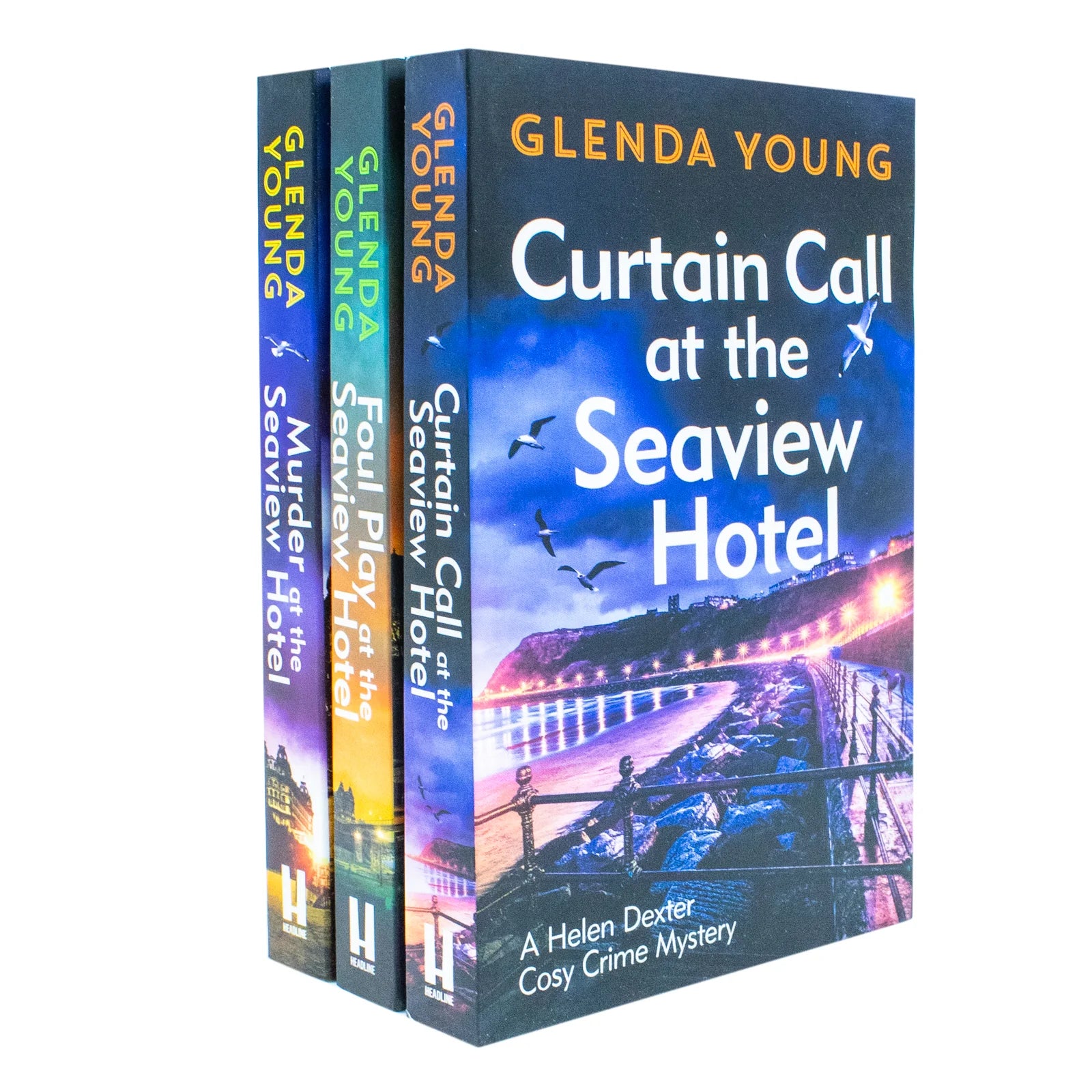 Seaview Hotel Mysteries 3 Books Collection Set by Glenda Young - cosy crime paperback set