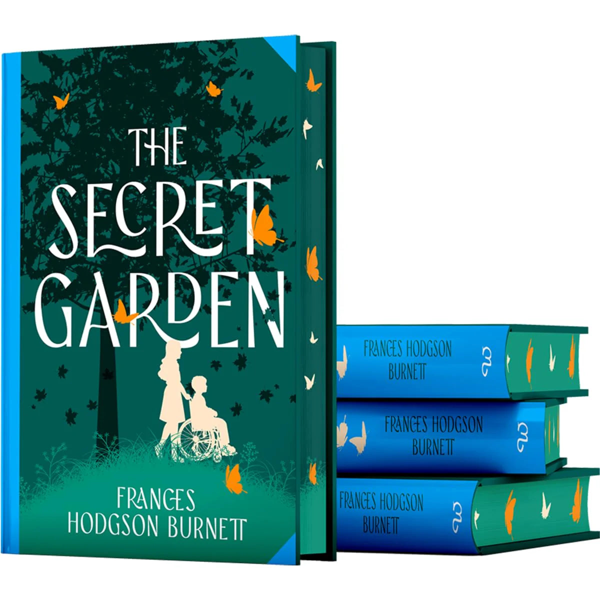 The Secret Garden by Frances Hodgson Burnett - deluxe sprayed edge hardback, angled book display