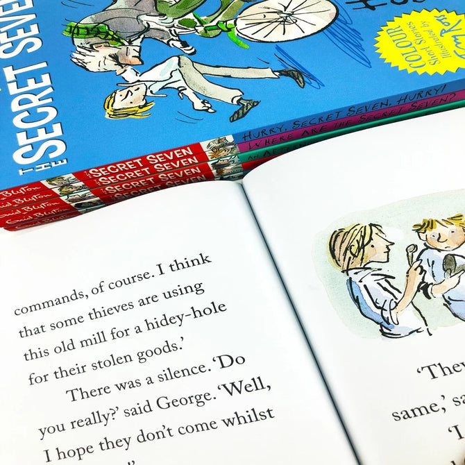 Secret Seven Short Story Collection Box Set by Enid Blyton - the six paperback books included