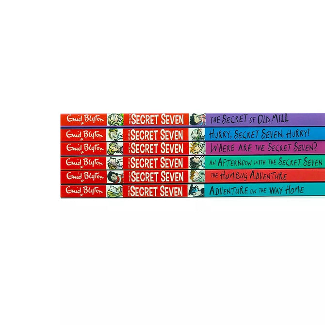 Secret Seven Short Story Collection Box Set by Enid Blyton - front cover of paperback box set