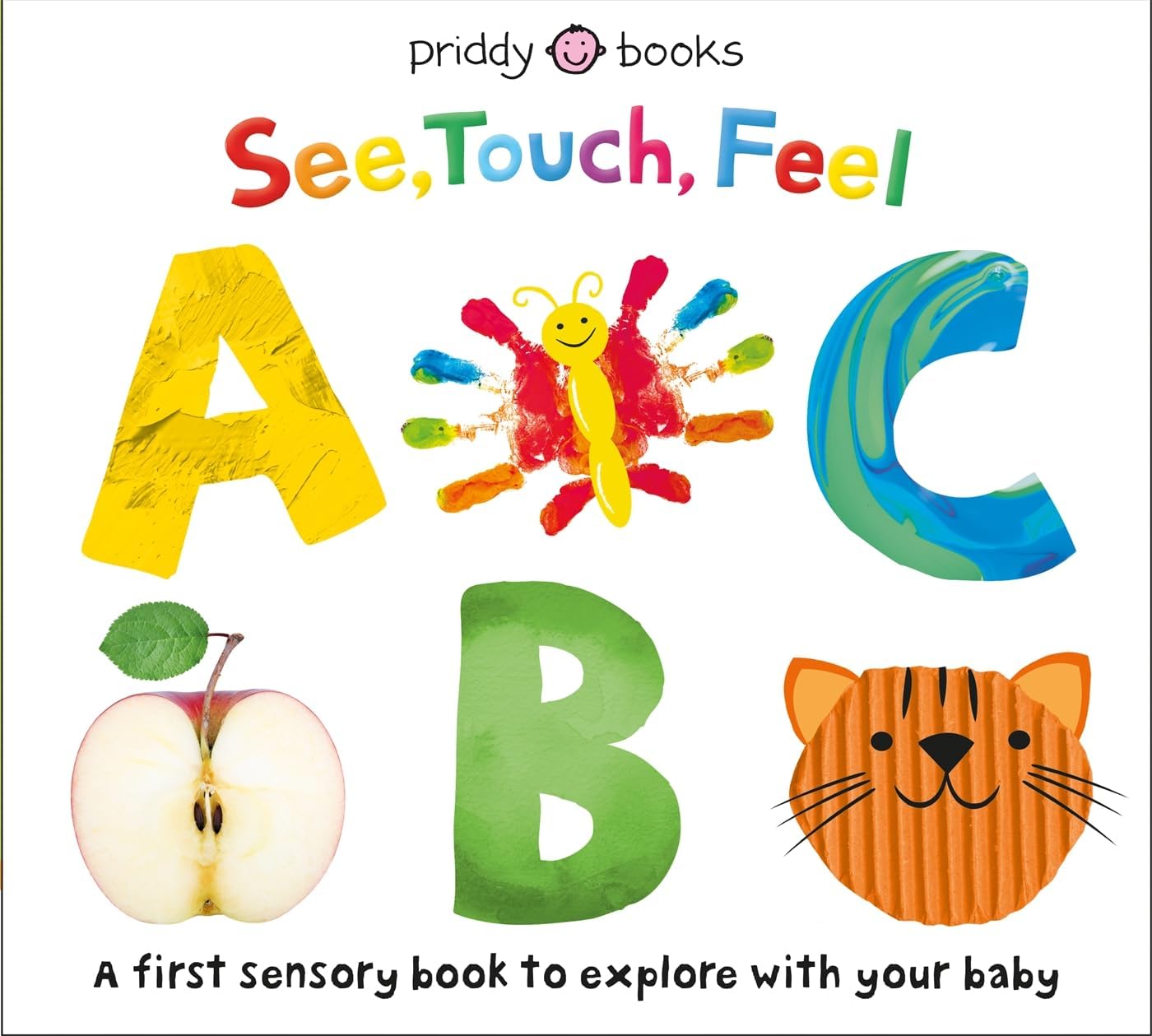 See, Touch, Feel: Colours board book cover - touch and feel colours book for toddlers