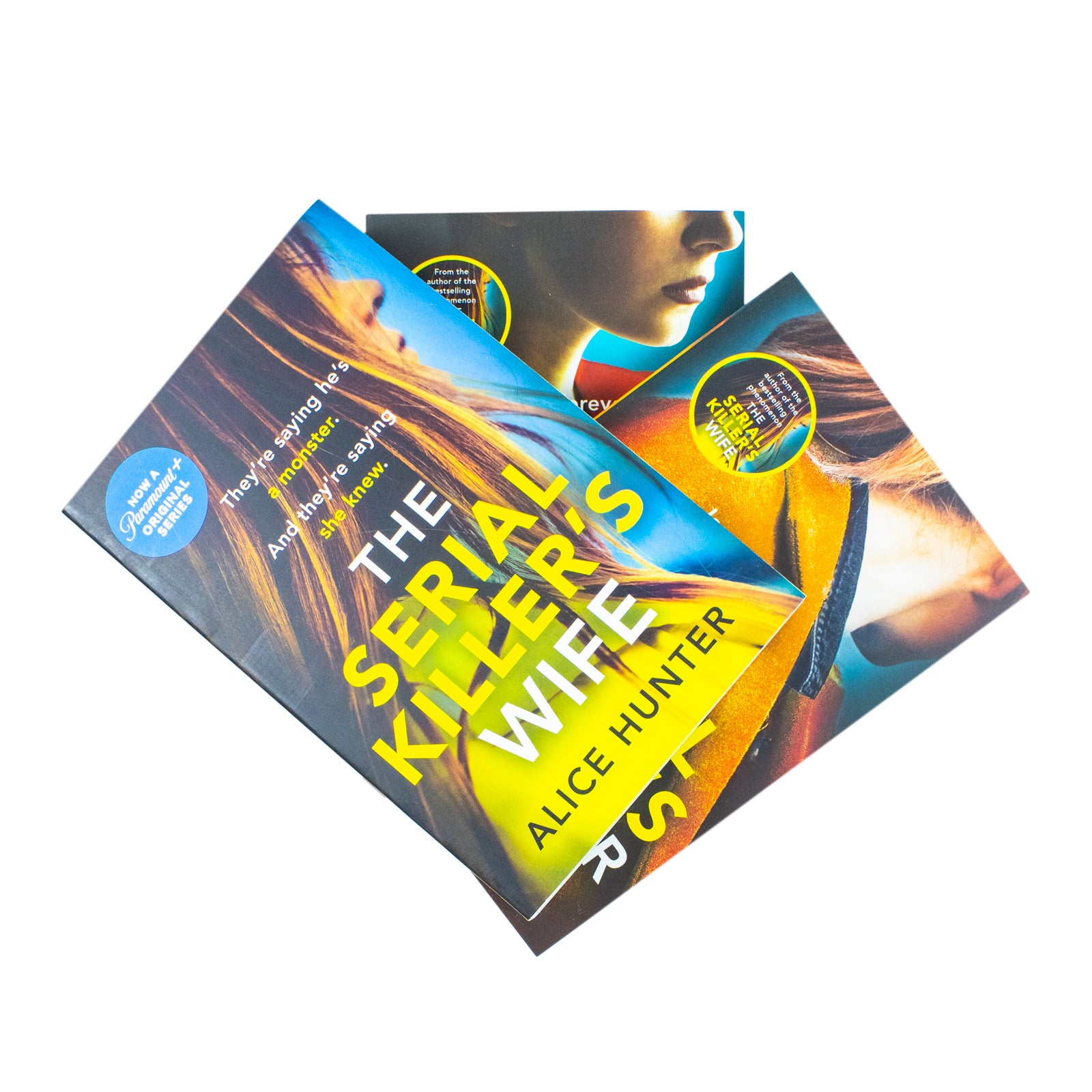 The Serial Killer's Wife, Daughter and Sister paperback covers by Alice Hunter - psychological thriller box set