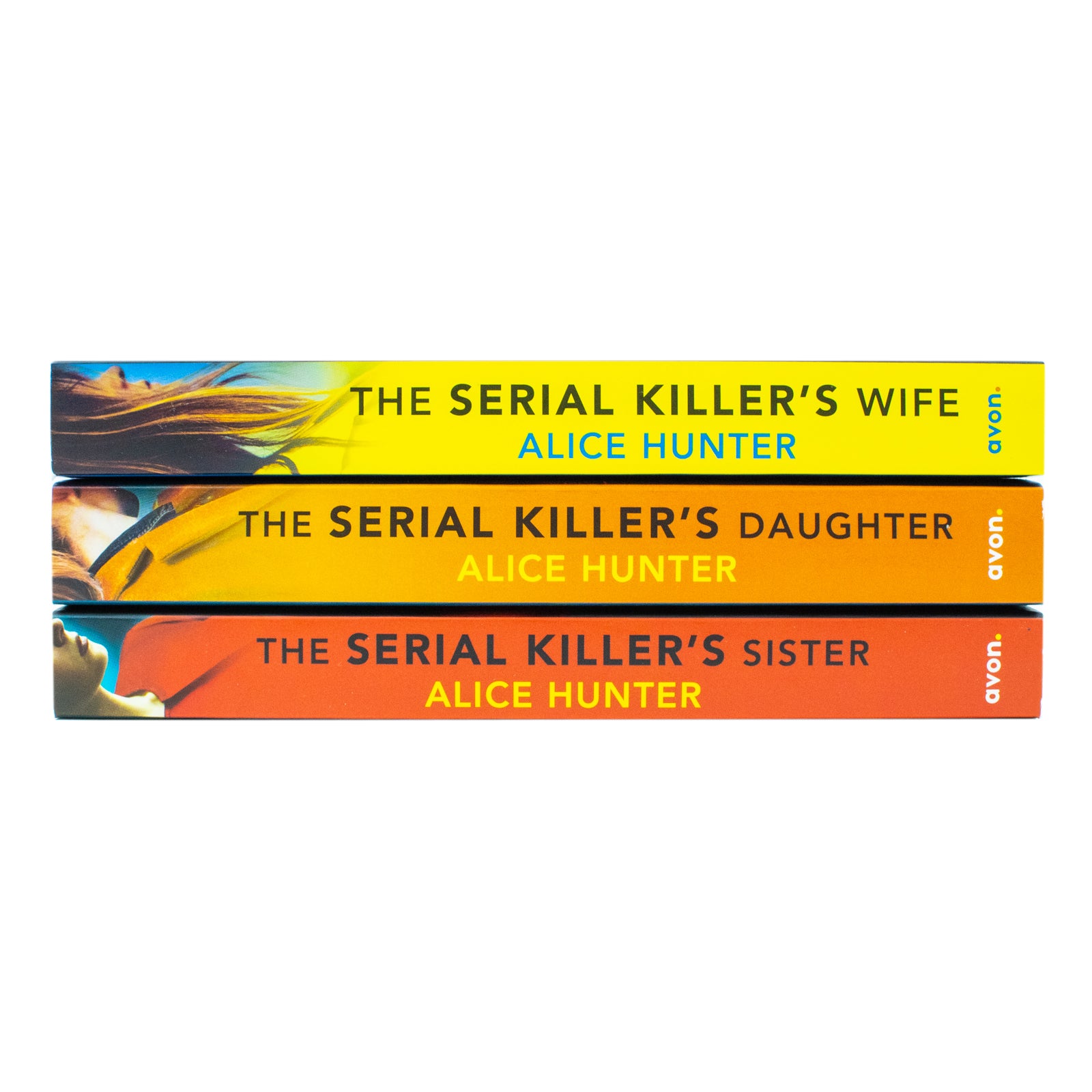 The Serial Killer Series by Alice Hunter - 3 books paperback set displayed together