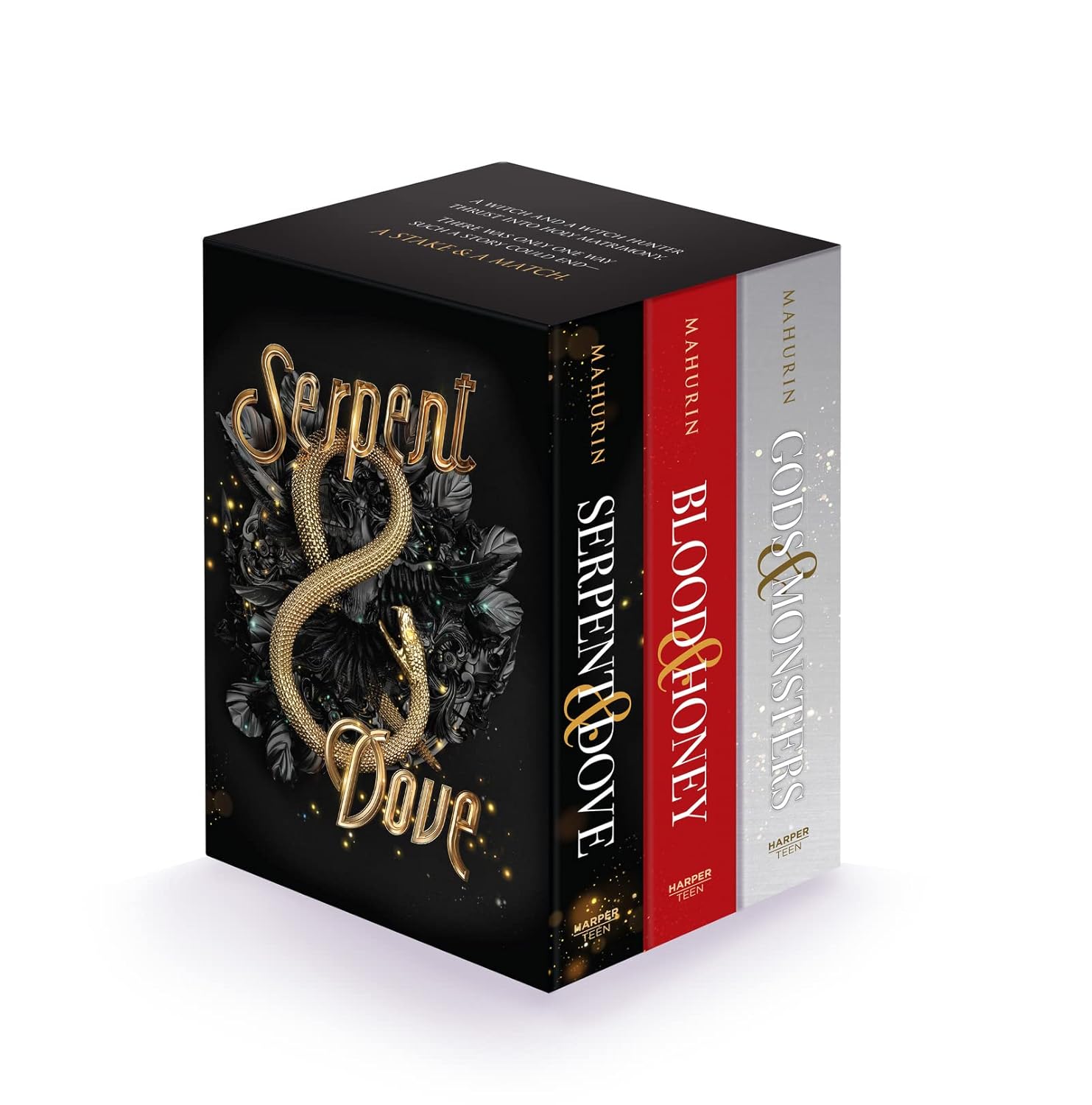 Serpent and Dove 3 Books Collection Set by Shelby Mahurin featuring Serpent and Dove, Blood and Honey, and Gods and Monsters - Young Adult Fantasy Romance Paperback Box Set