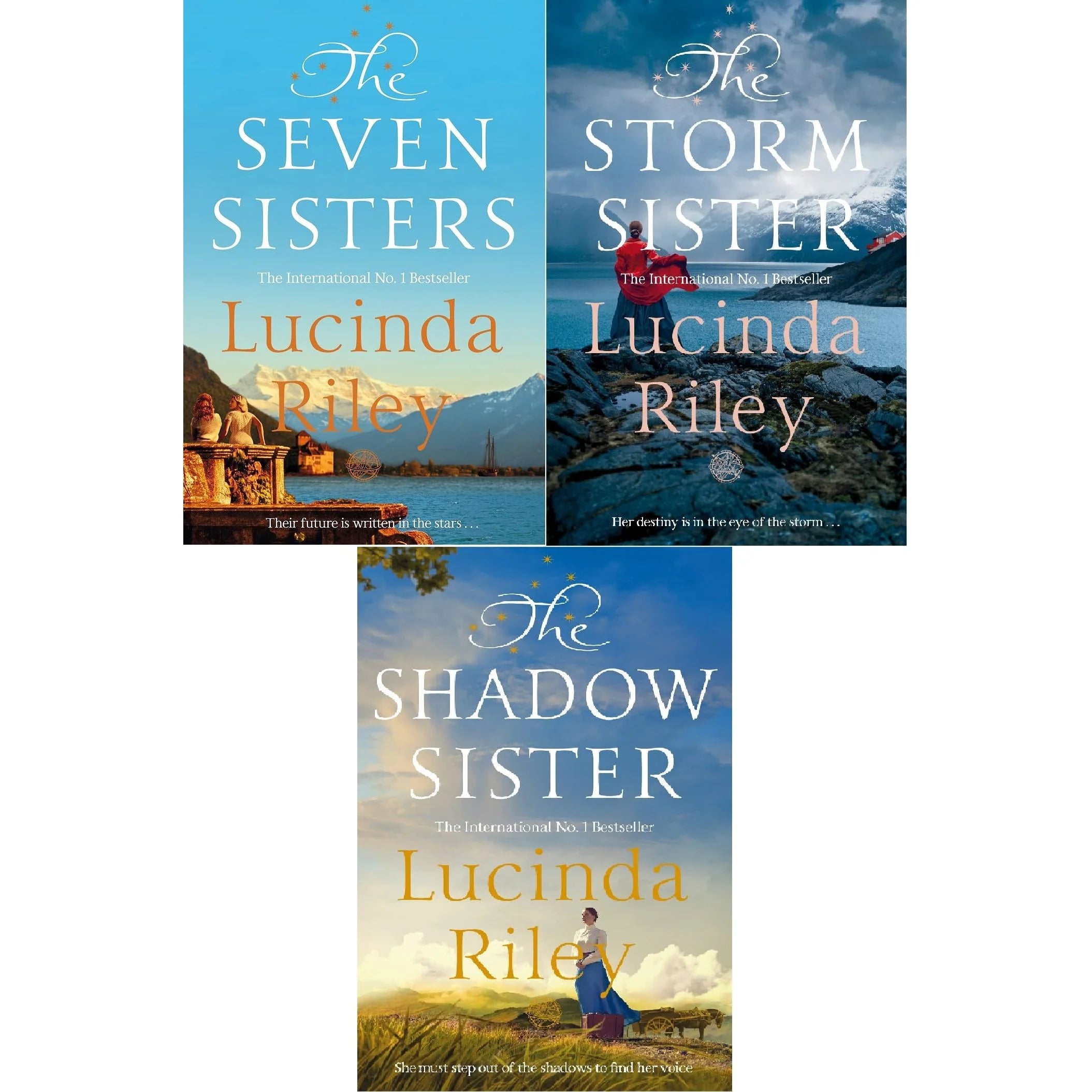 The Seven Sisters series by Lucinda Riley 3 book paperback collection set - The Seven Sisters, The Storm Sister, The Shadow Sister