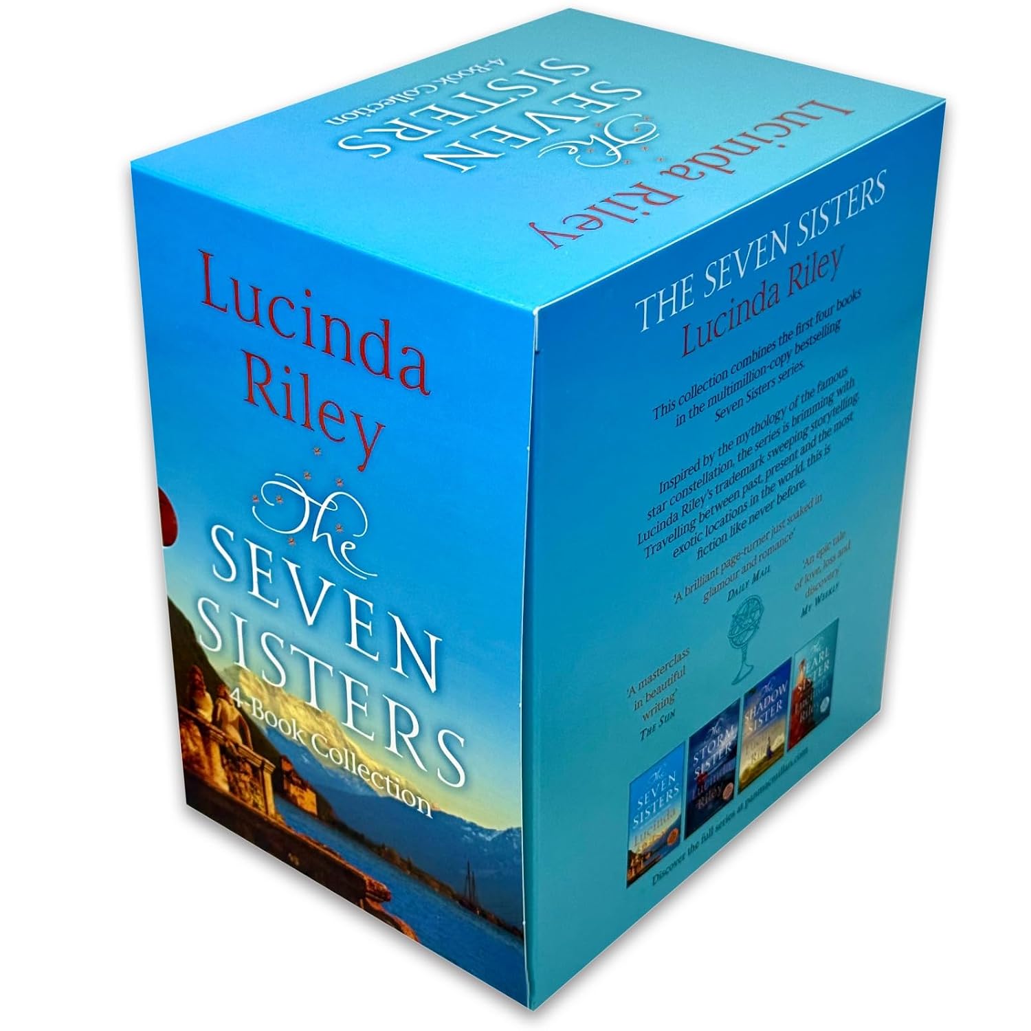 Lucinda Riley Seven Sisters 4 book paperback collection set spines